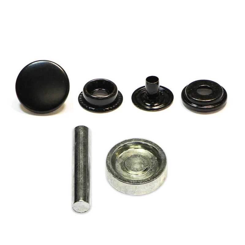 UNIQUE | Kit de boutons-pression robustes avec outil | 15 mm (5⁄8″)