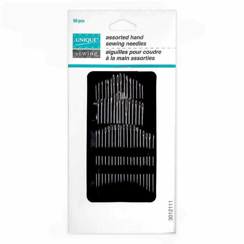 UNIQUE | Aiguilles Assorties pour Piquage à la Main | 50 mcx