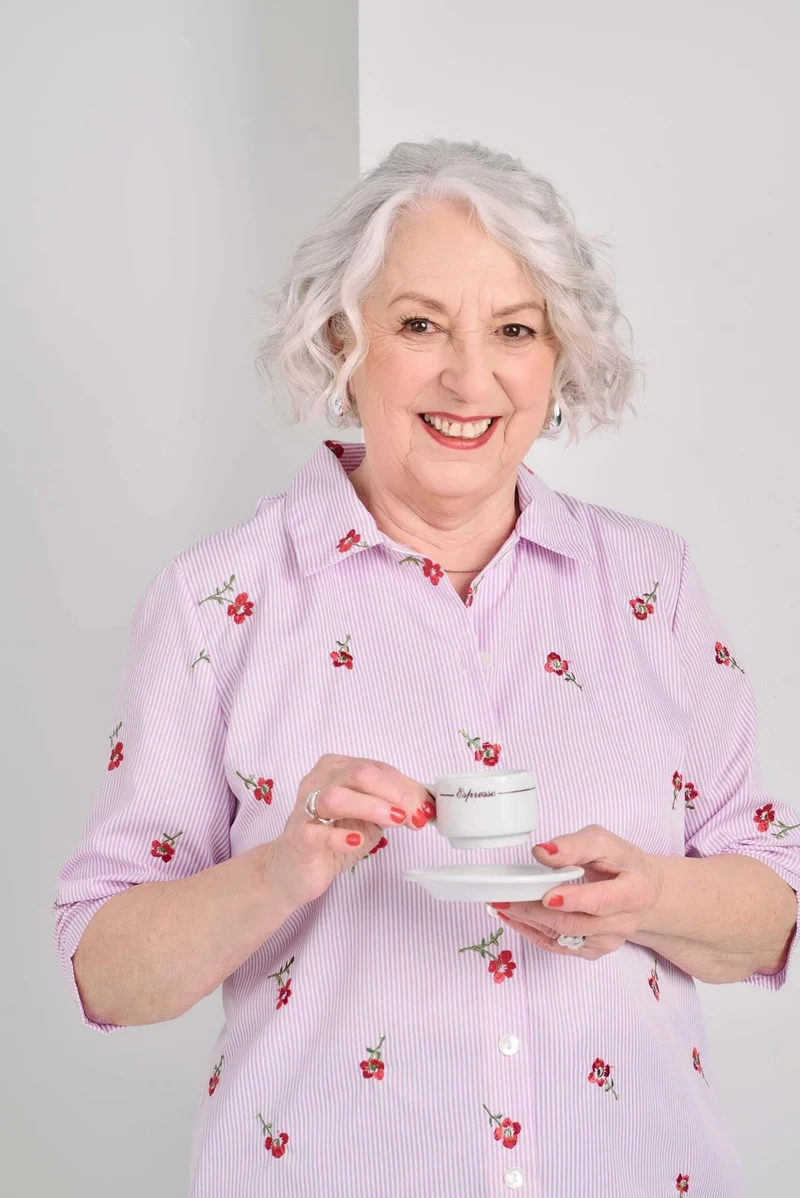 1KB126-2D134P-Adaptive Blouse, 3/4 sleeves