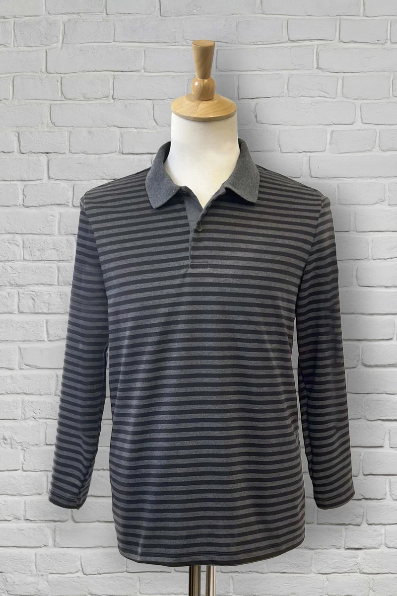1NHT121-2C608-Adaptive Polo, Long Sleeves