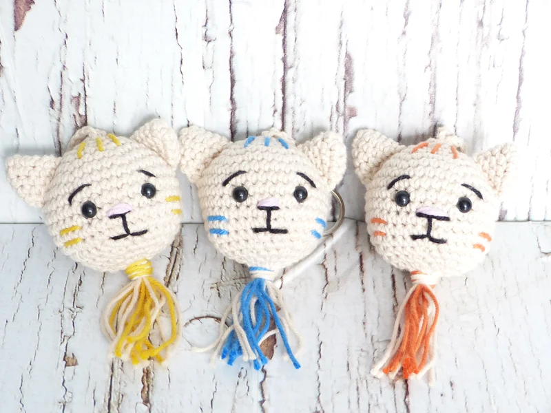 Porte clé Tête de Chat