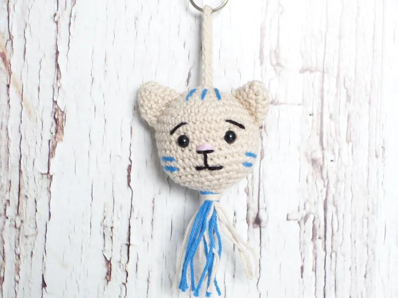 Porte clé Tête de Chat