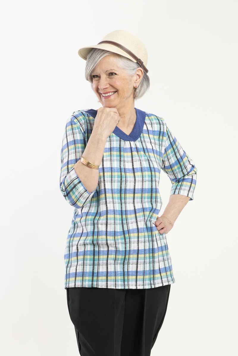 1PT340-1V201-Adaptive Top, V Neck