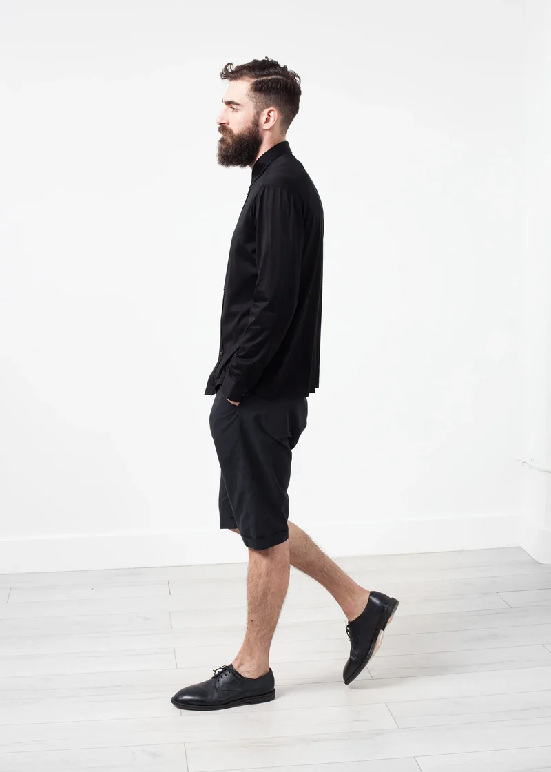 Scotland Button-Up in Black