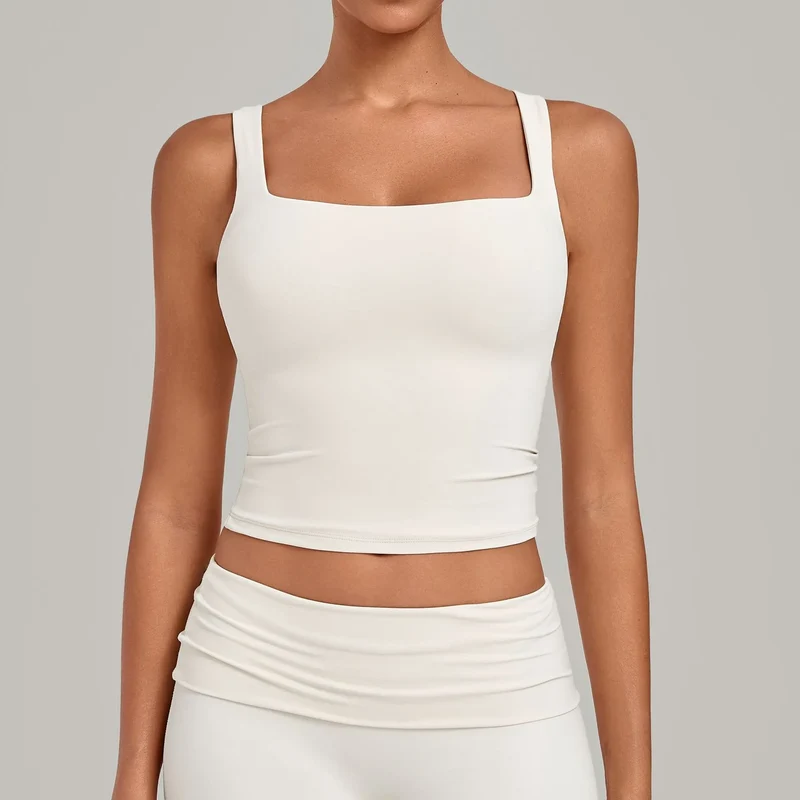 SPARK Women’s Square Neck Yoga Tank Tops TF6012