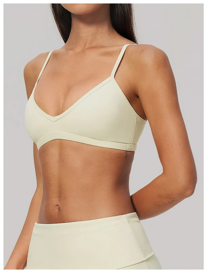 SPARK Women's V-Neck High-Stretch Yoga Fitness Bra ZC9599