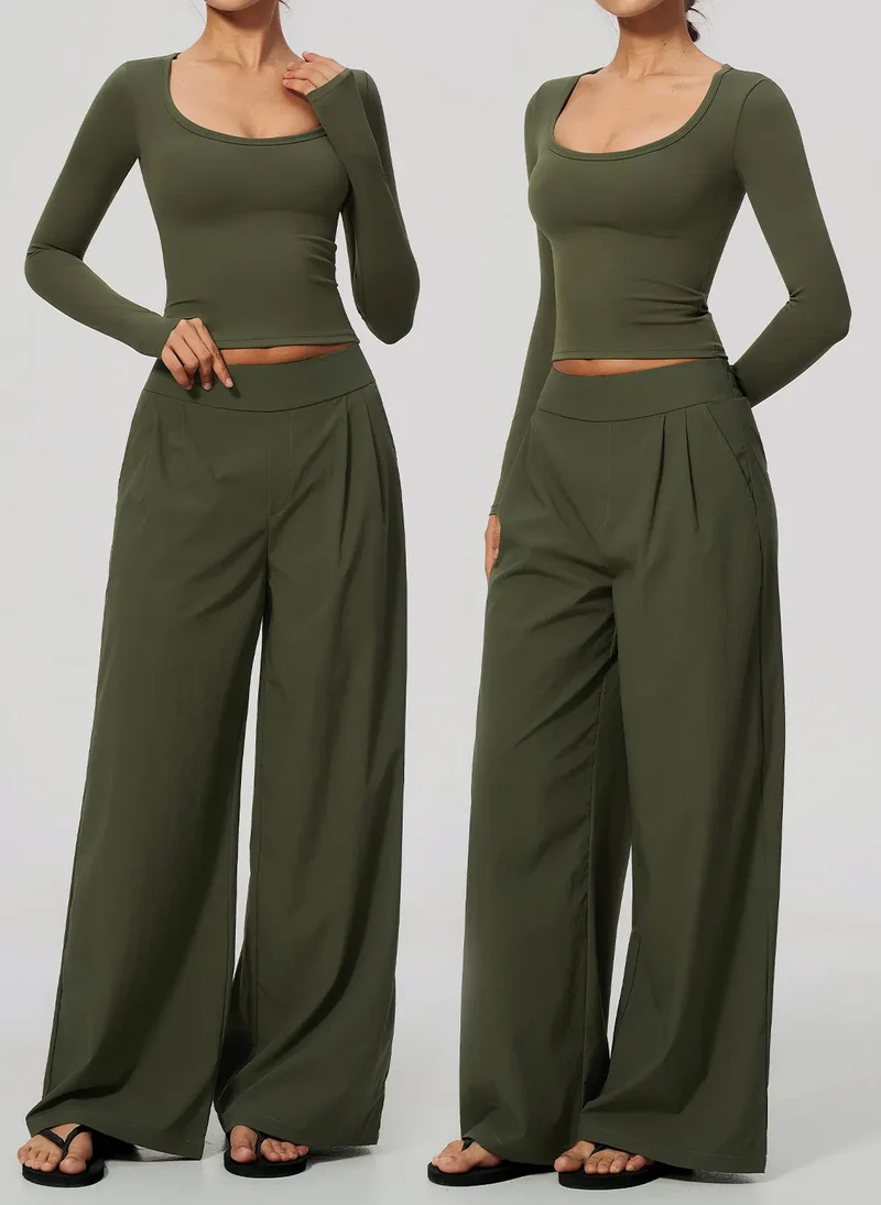 SPARK Women's Long-Sleeve High Stretch Slim-Fit Yoga Top ZC9599