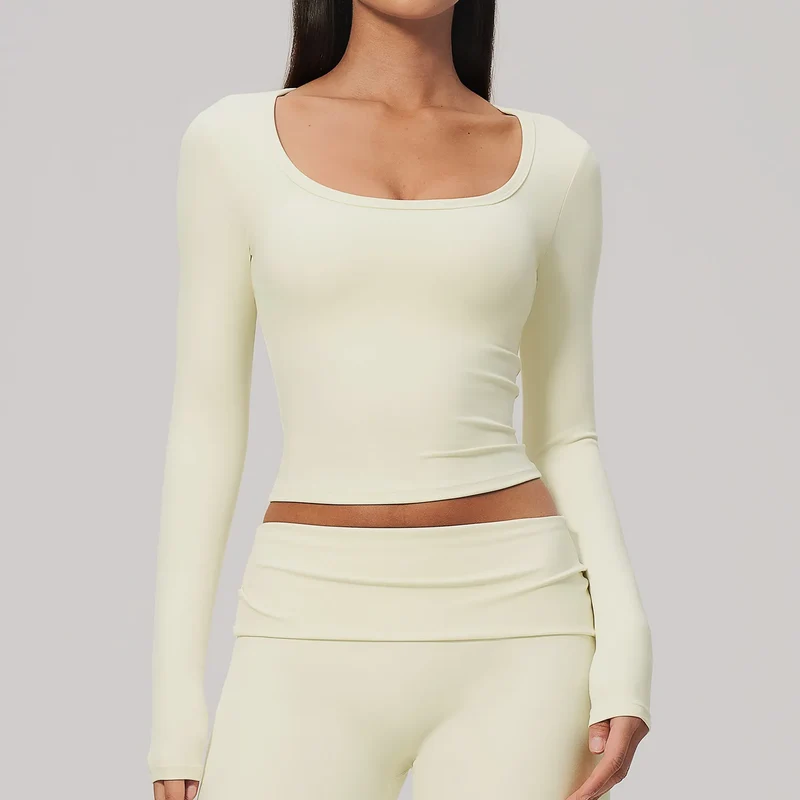SPARK Women's Long-Sleeve High Stretch Slim-Fit Yoga Top ZC9599