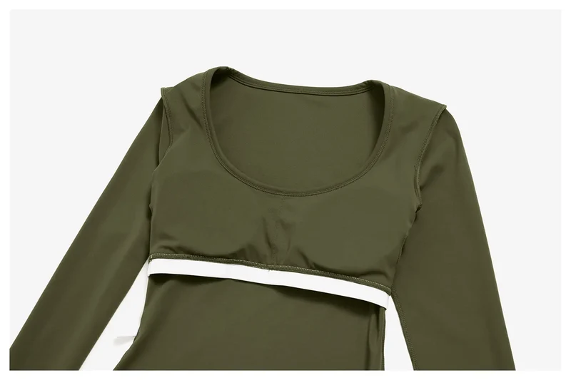 SPARK Women's Long-Sleeve High Stretch Slim-Fit Yoga Top ZC9599