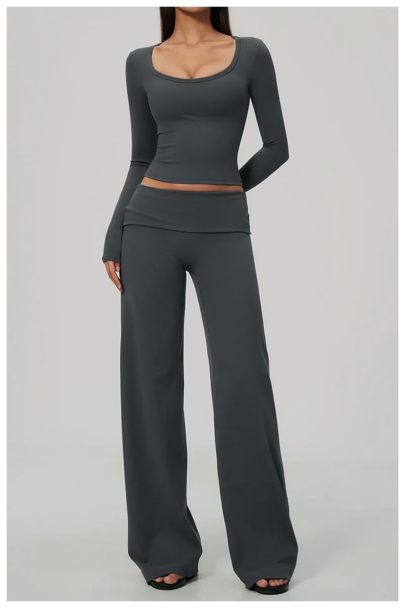 SPARK Women's Long-Sleeve High Stretch Slim-Fit Yoga Top ZC9599