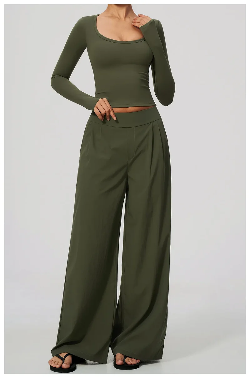 SPARK Women's Loose Wide-Leg Fit Athletic Pants ZC9599