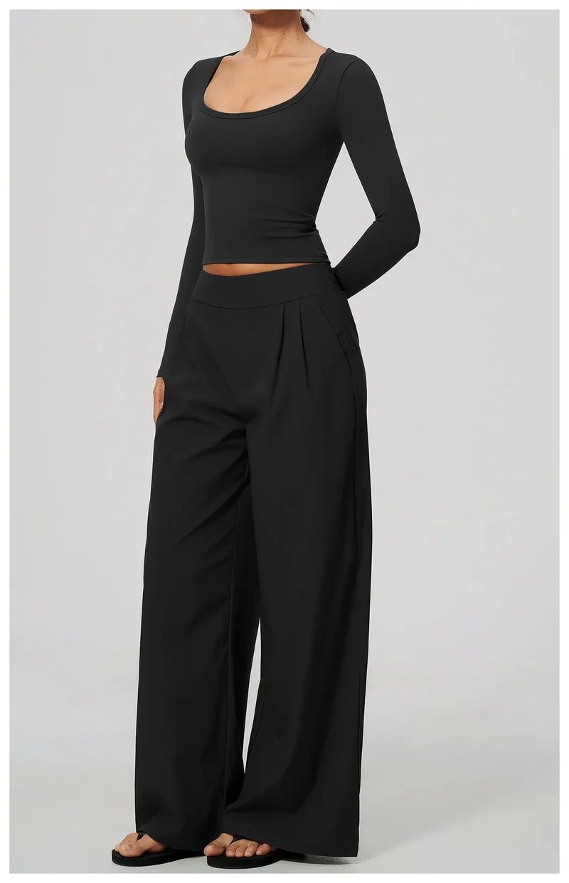 SPARK Women's Loose Wide-Leg Fit Athletic Pants ZC9599