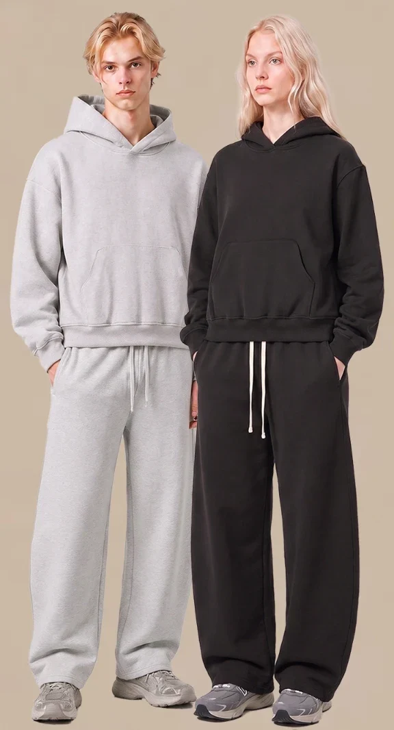 SPARK Unisex Plush Lining Sweatshirt Set PL8353