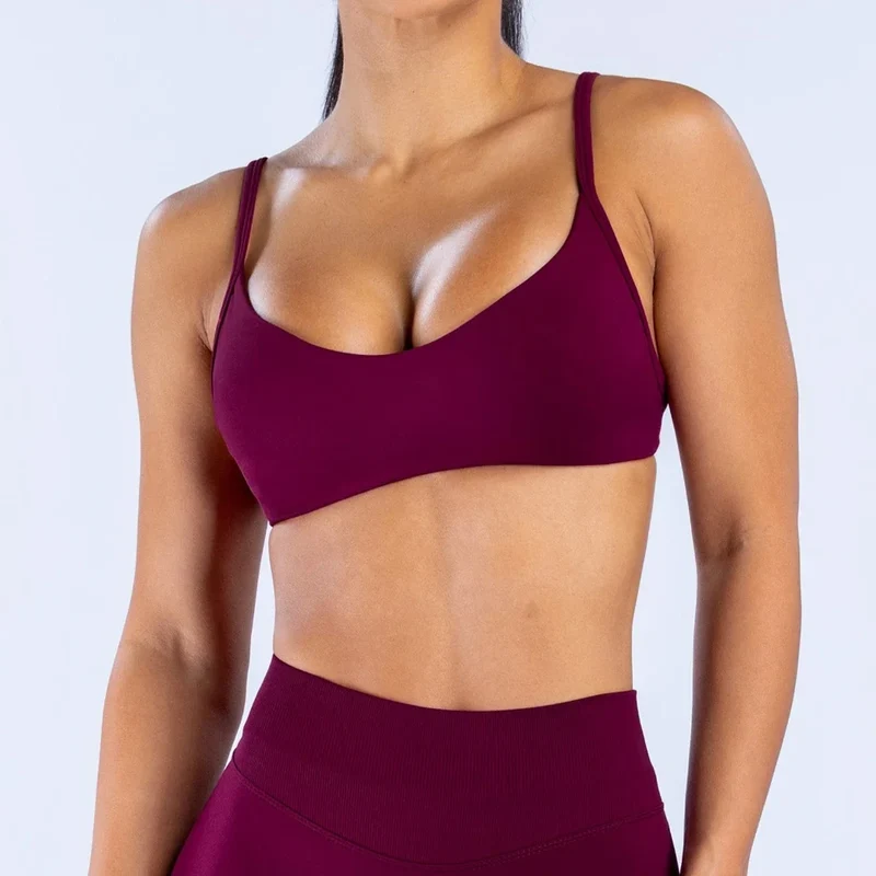 SPARK Women's Seamless Spaghetti Strap Yoga Sports Bra RXW3003-8