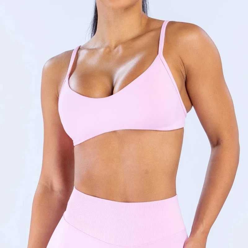 SPARK Women's Seamless Spaghetti Strap Yoga Sports Bra RXW3003-8