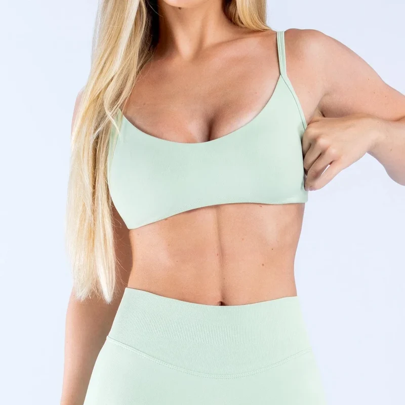 SPARK Women's Seamless Spaghetti Strap Yoga Sports Bra RXW3003-8