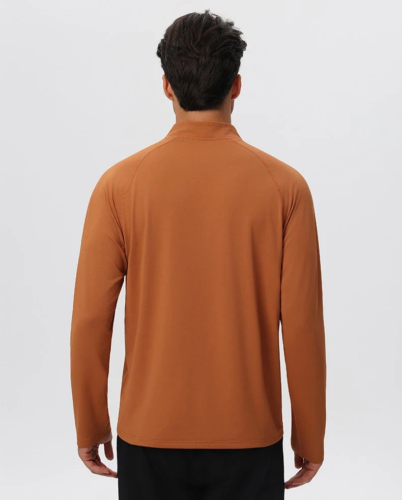 SPARK Men’s Half-Zip Lightweight Warm-Up Pullover Long Sleeve YEL61527