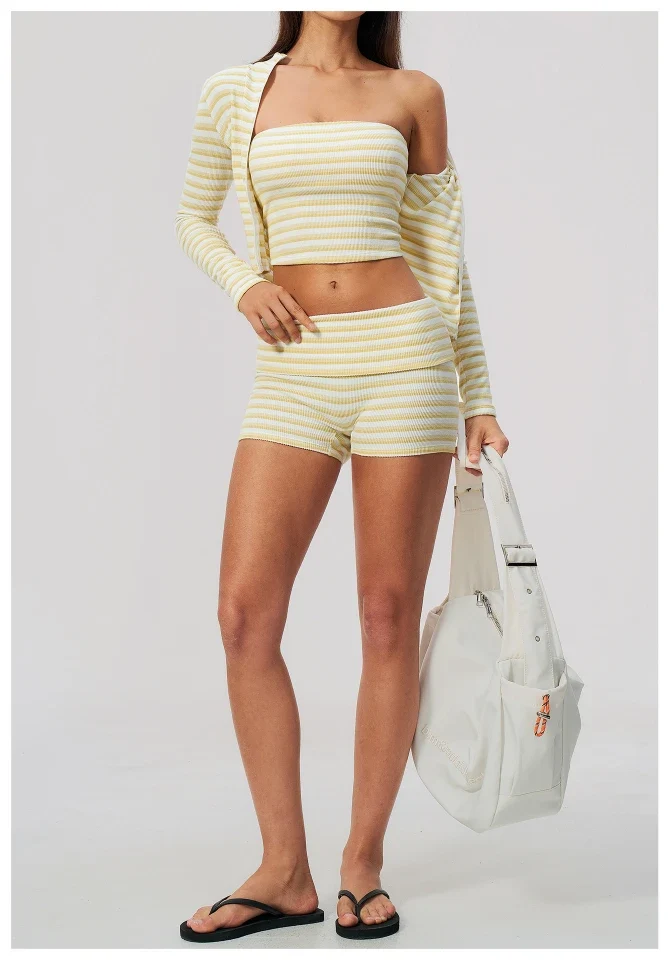 SPARK Women's New Striped Yoga Fitness Tube Top ZC4556