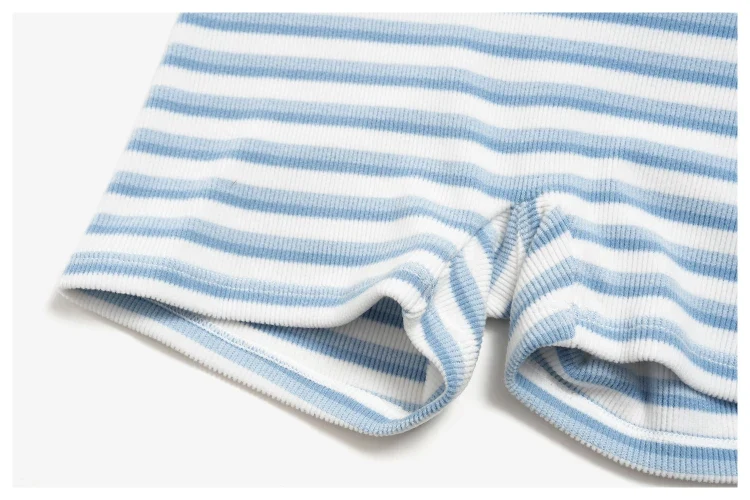 SPARK Women's Striped Fold-Over Waist Yoga Shorts ZC4556