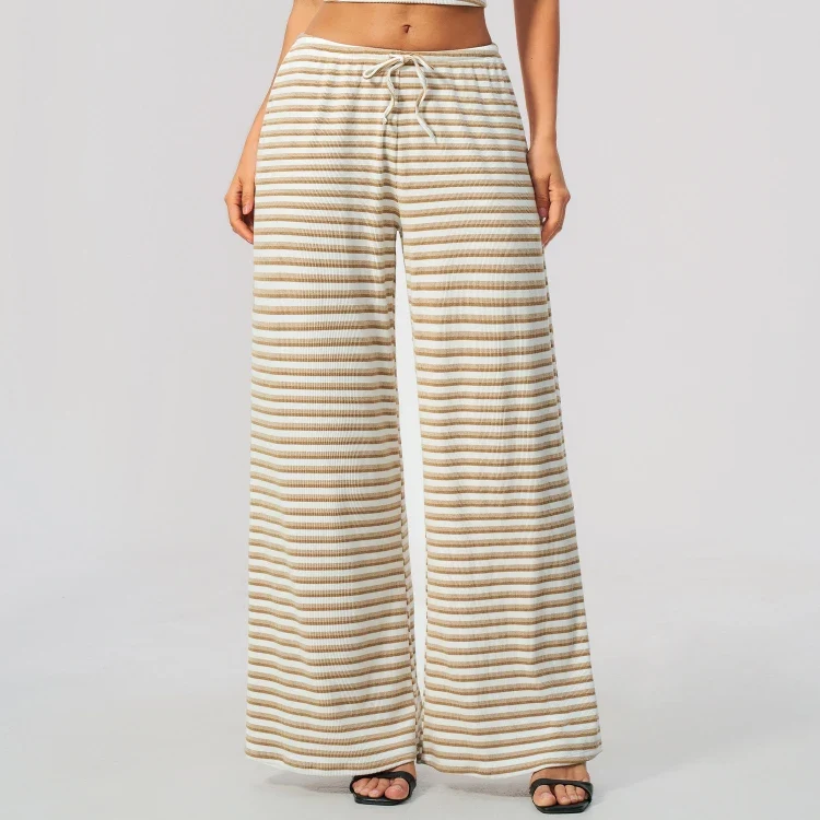 SPARK Women's Striped Loose-fit Yoga Sweatpants ZC4556