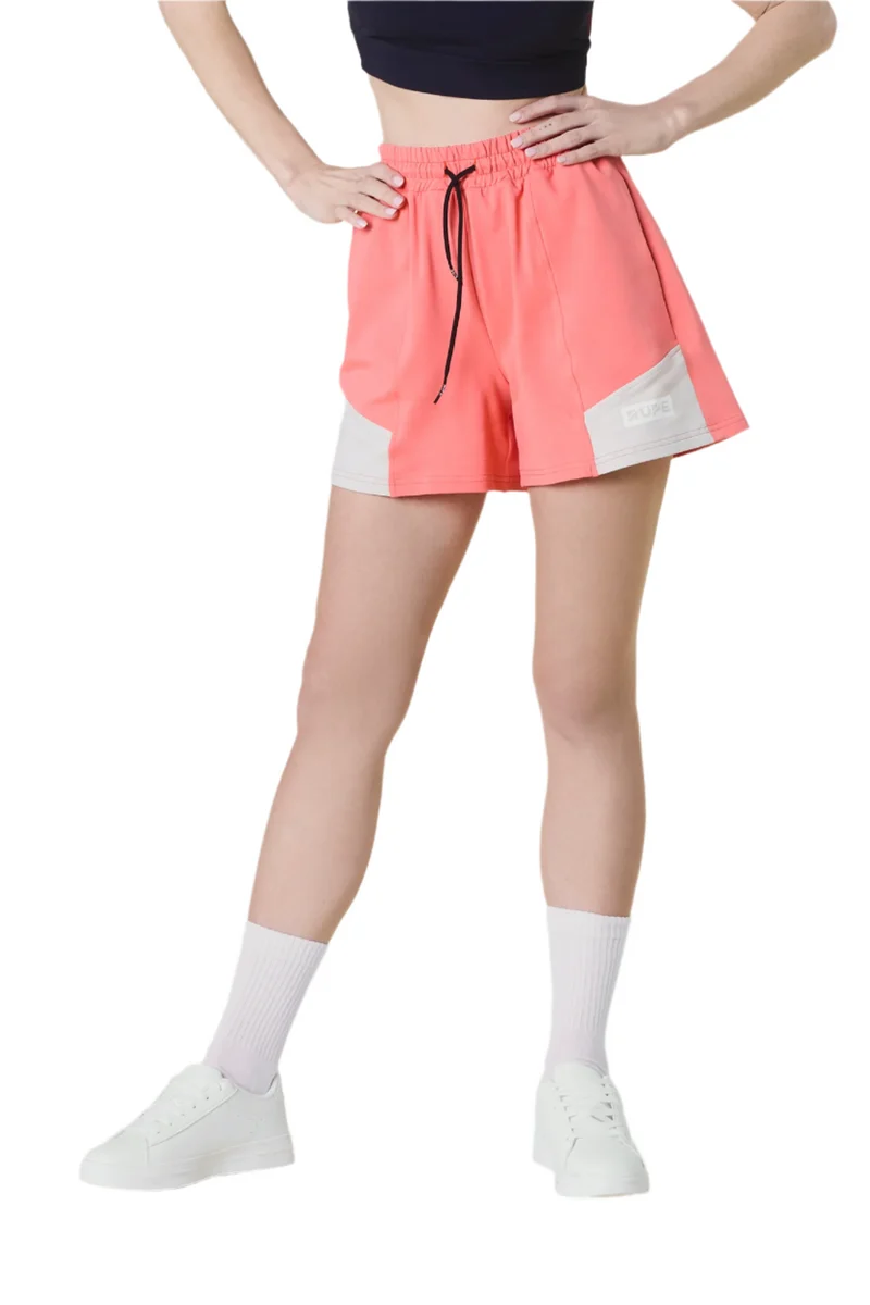 Short Femme Bicolore - Pêche Sable Clair | rupe