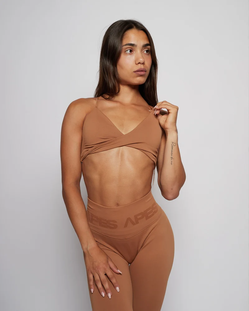 Twisted Seamless Bra - Honey