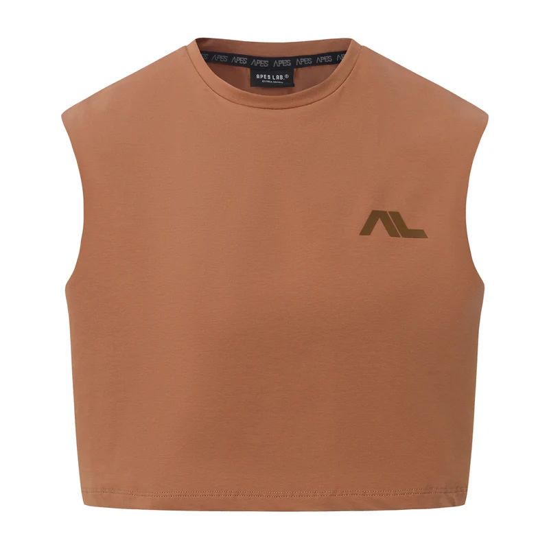 Low Logo Crop Tank - Honey