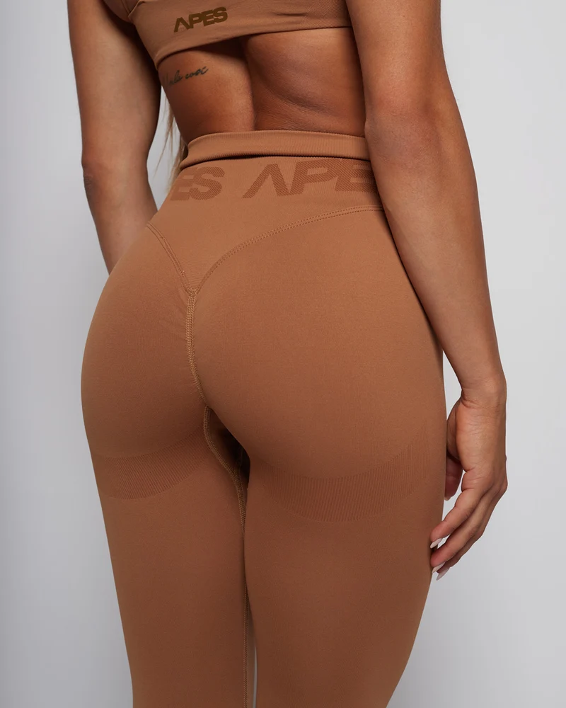 Seamless Push-Up Leggings - Honey