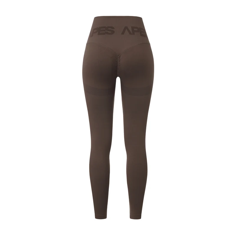 Seamless Push-Up Leggings - Coffee Bean