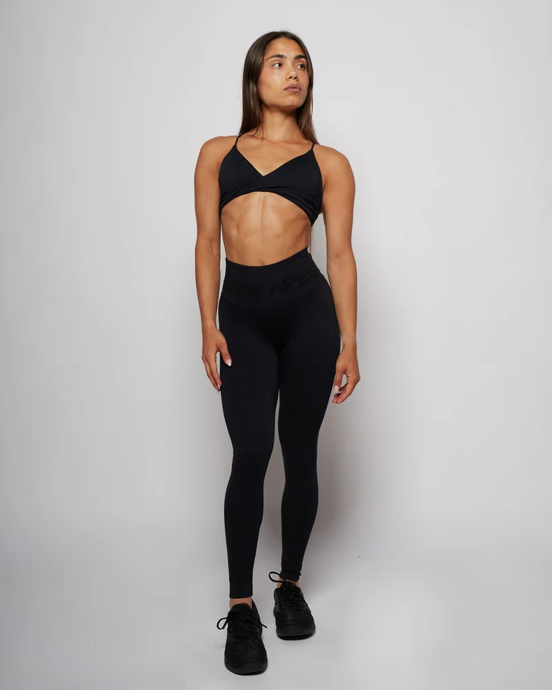 Seamless Push-Up Leggings - Black