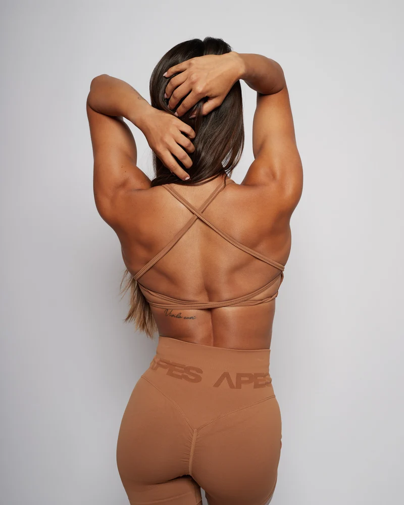 Seamless Push-Up Biker Shorts - Honey