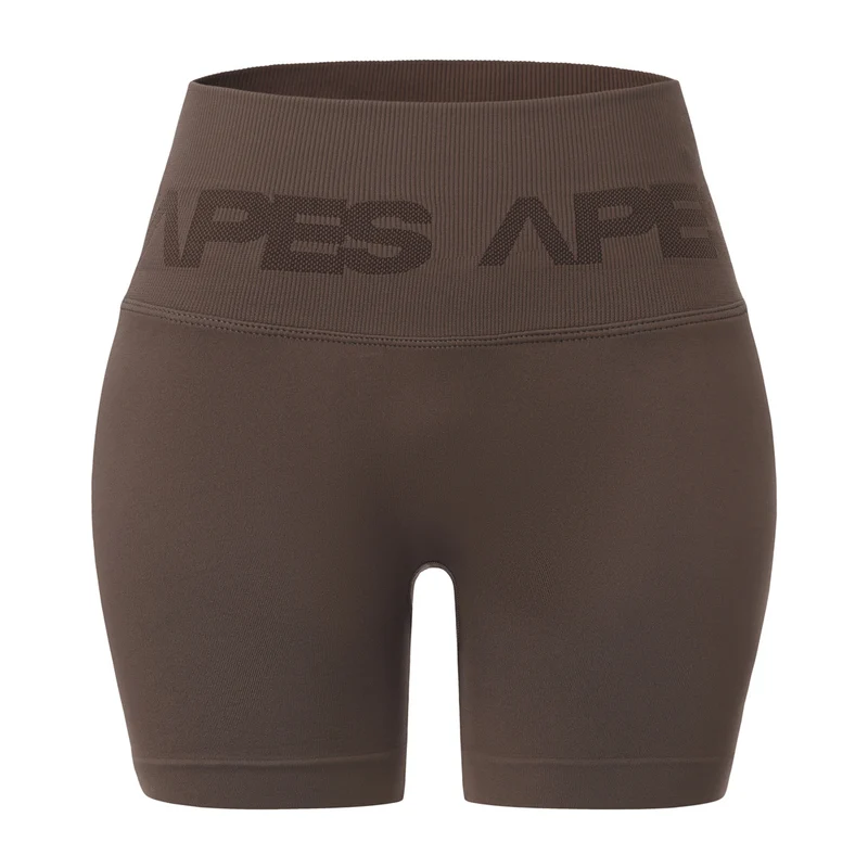 Seamless Push-Up Biker Shorts - Coffee Bean