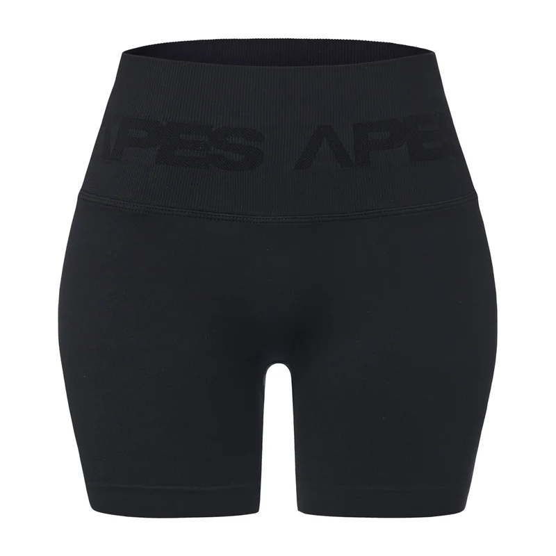 Seamless Push-Up Biker Shorts - Black