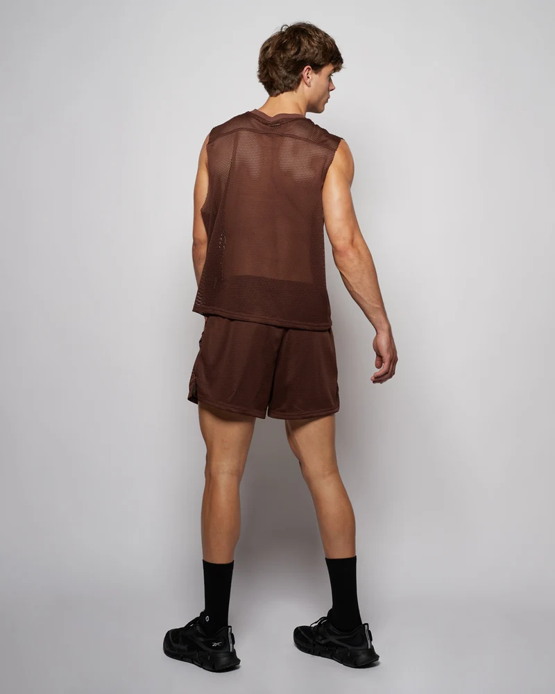 Training Mesh Tank - Chocolate Brown