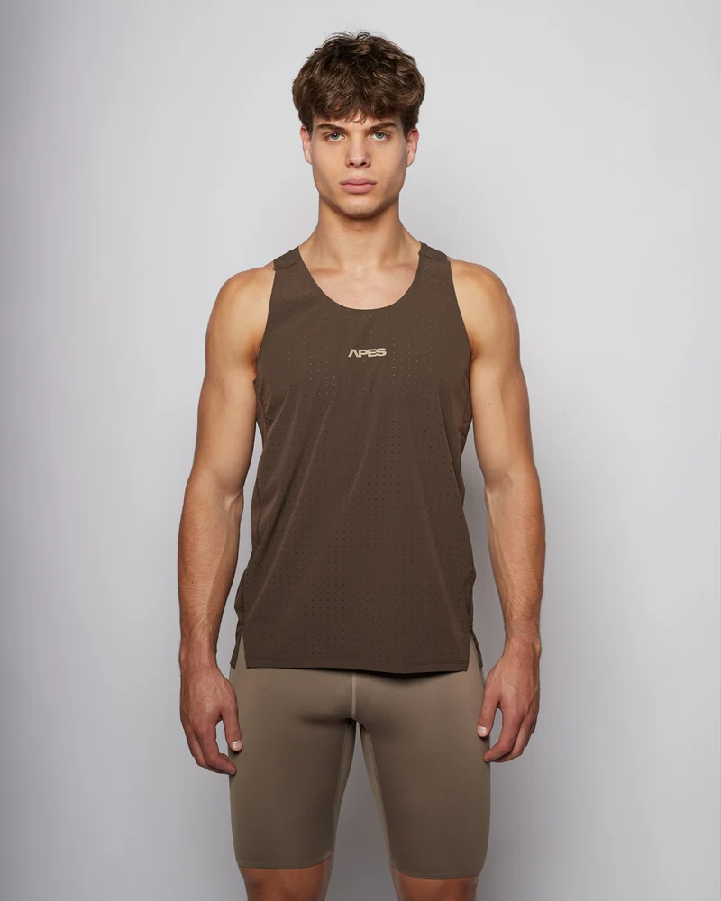 Z5 Running Tank - Chocolate Brown