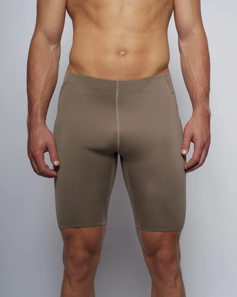 Hybrid Tights 8" - Taupe