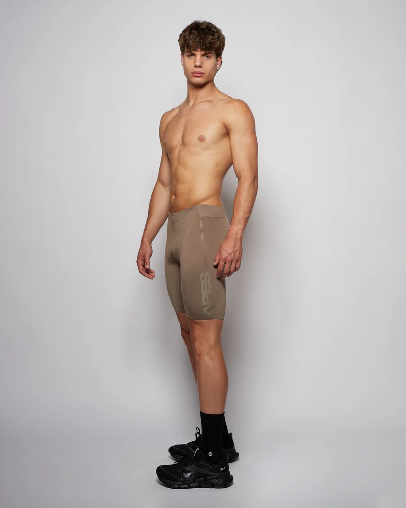 Hybrid Tights 8" - Taupe