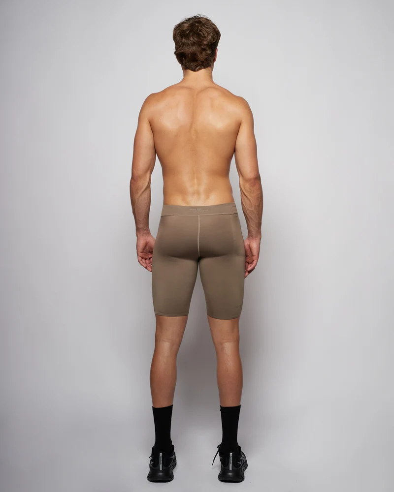 Hybrid Tights 8" - Taupe