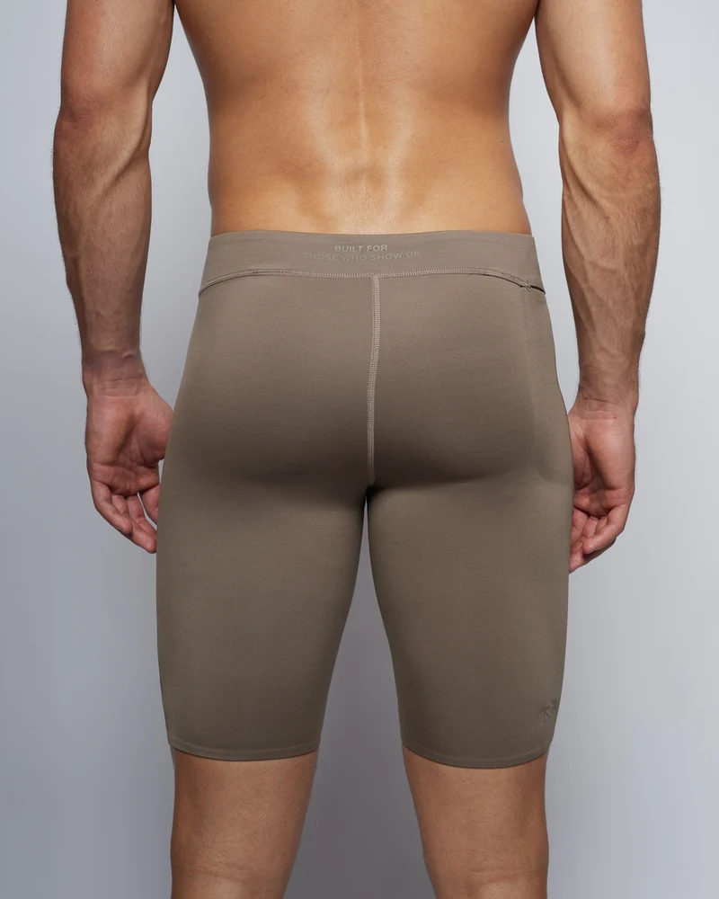 Hybrid Tights 8" - Taupe