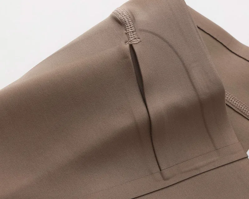 Hybrid Tights 8" - Taupe