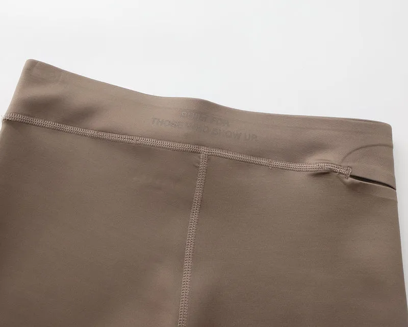 Hybrid Tights 8" - Taupe