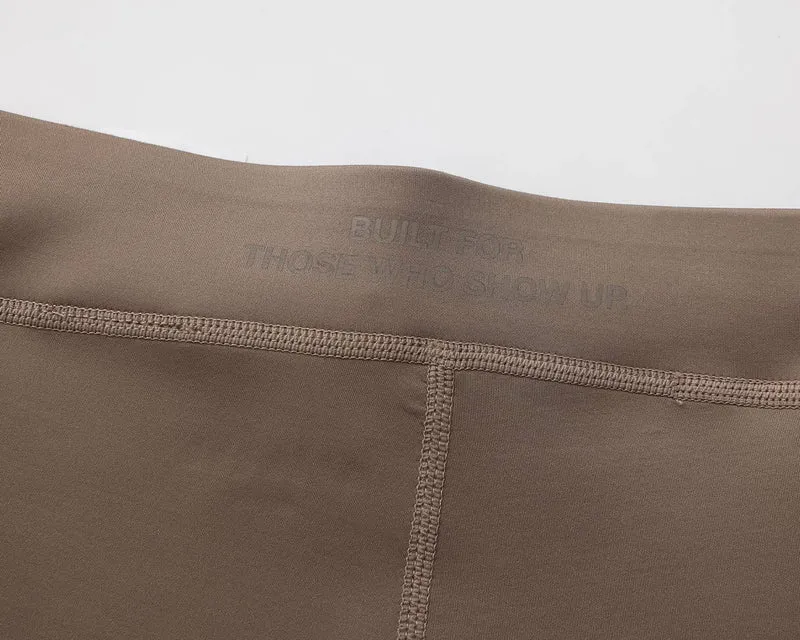 Hybrid Tights 8" - Taupe