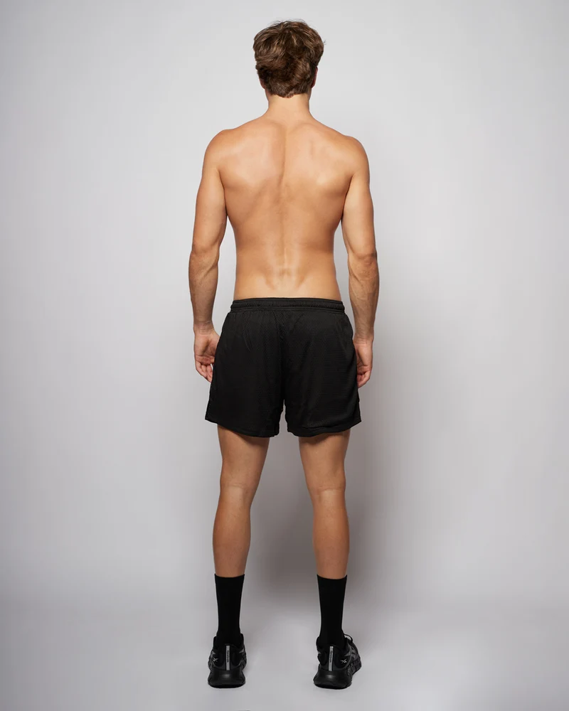 Mesh Shorts 5" - Black