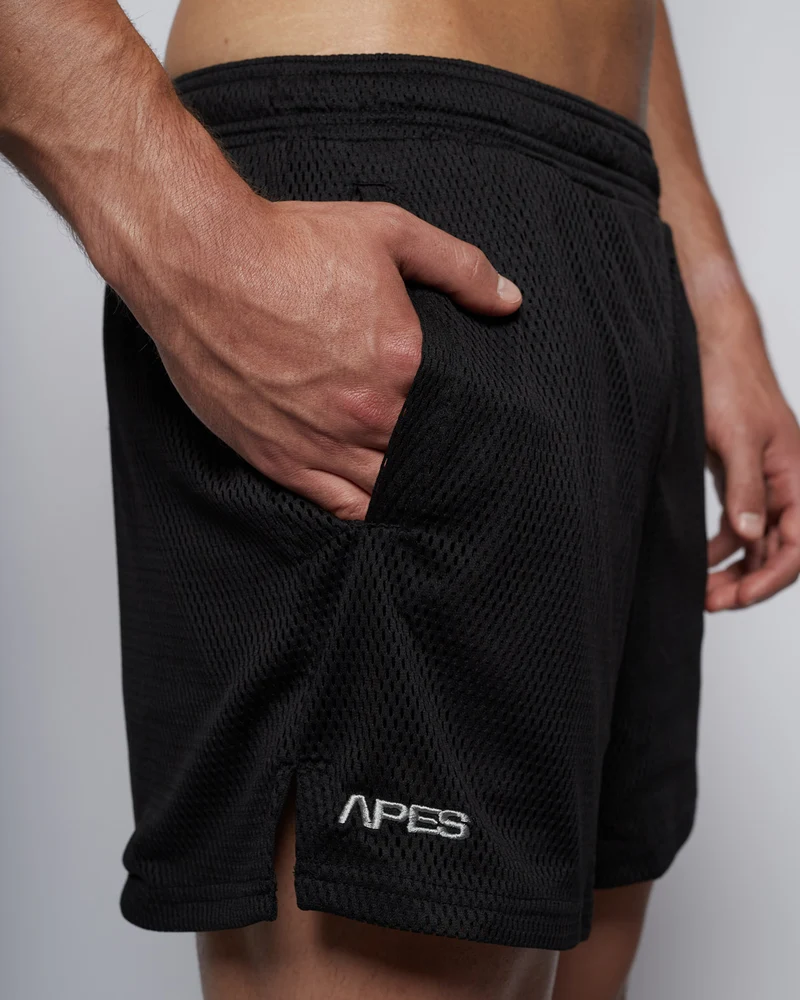 Mesh Shorts 5" - Black