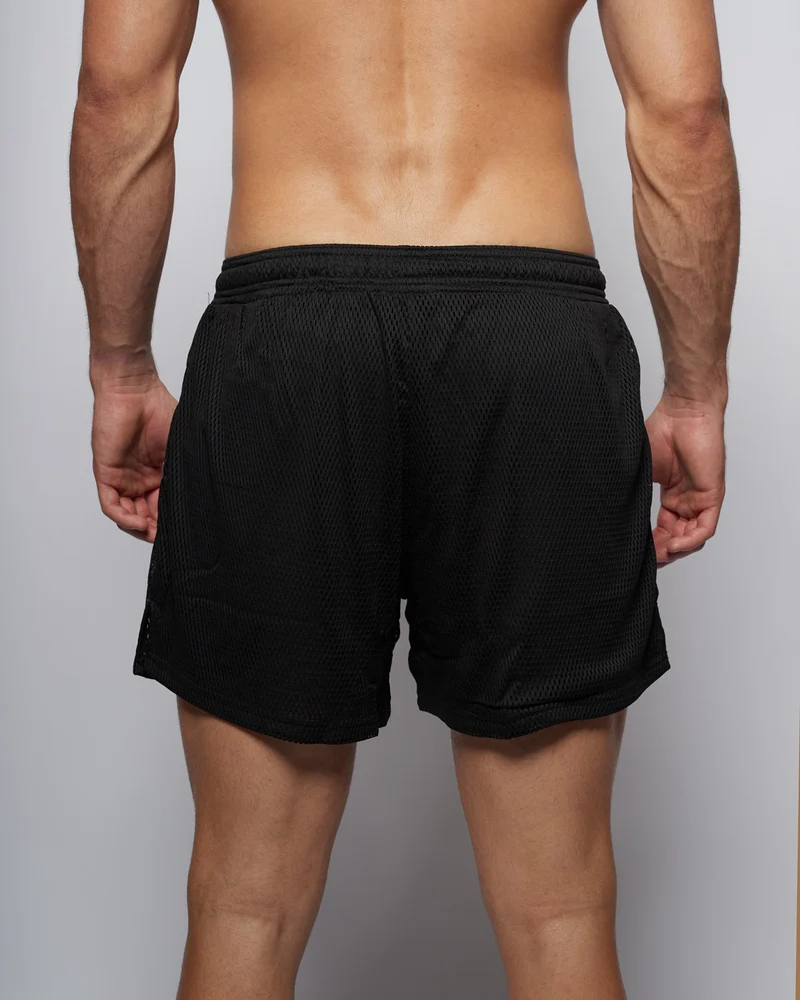 Mesh Shorts 5" - Black