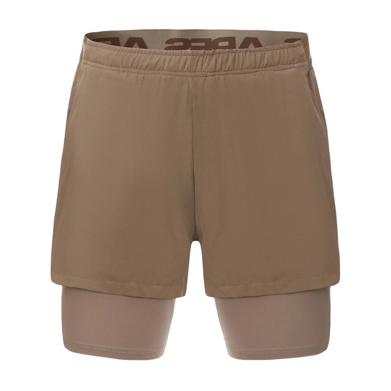 Hybrid Shorts 5'' 2in1 - Taupe