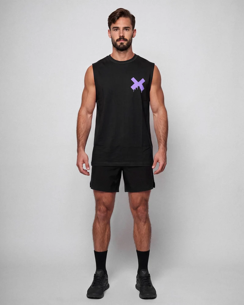 Big Logo Oversize Tank - Black