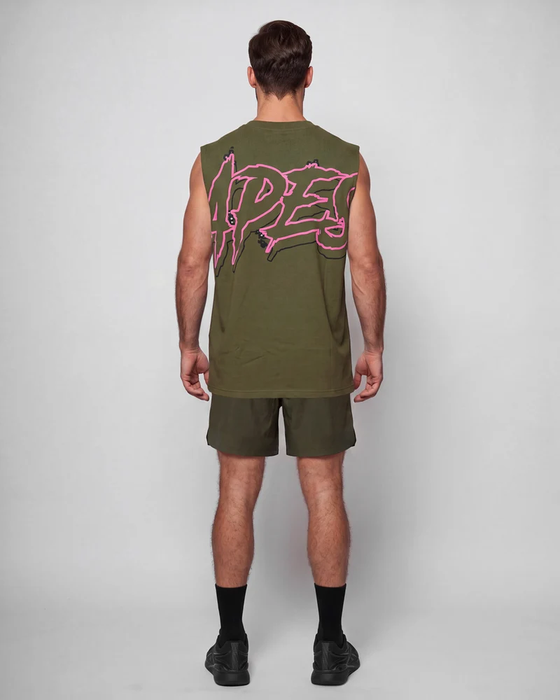Big Logo Oversize Tank - Mud