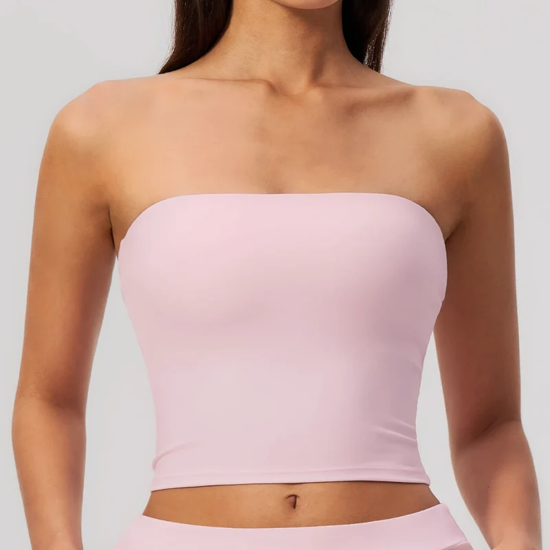 SPARK Women's Strapless Sexy Open-Back Yoga Tube Top ZC8793