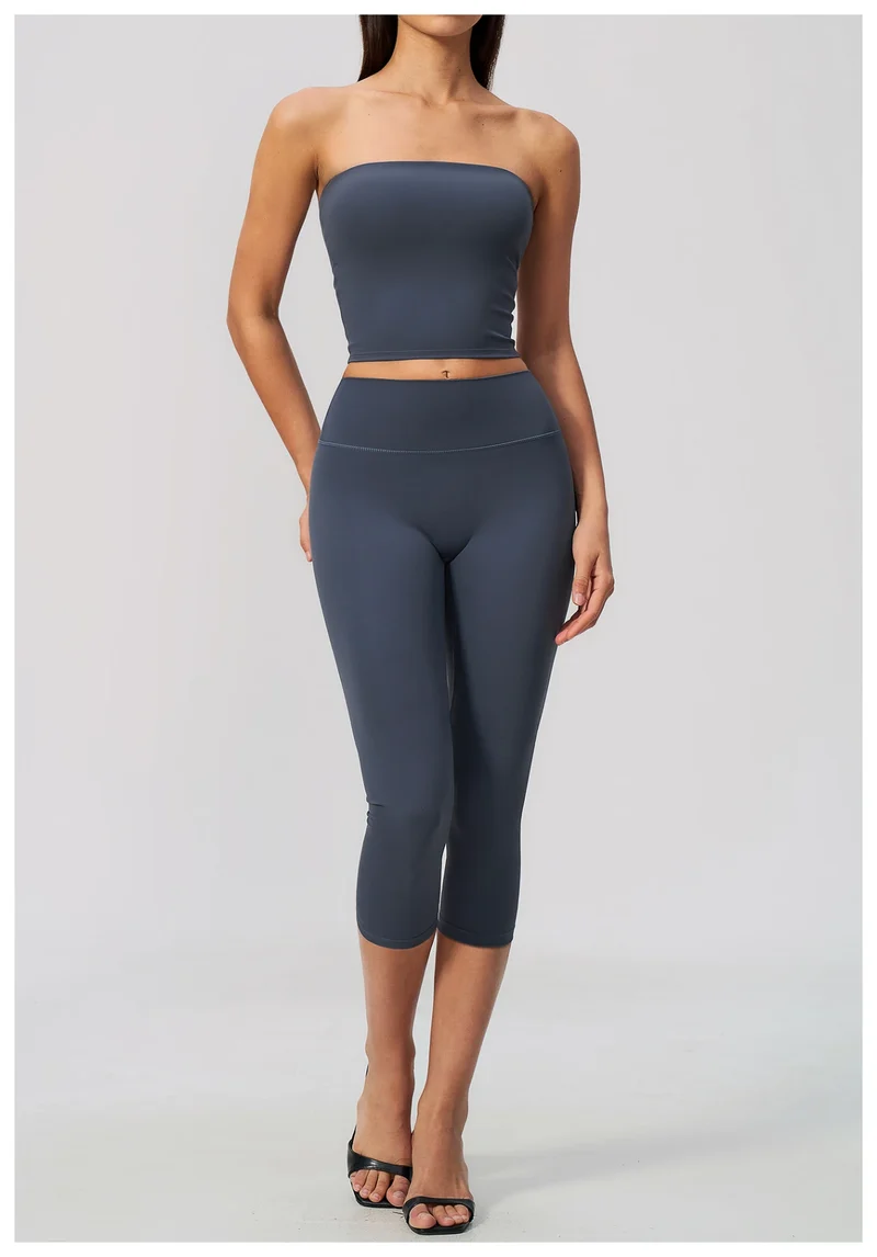 SPARK Women's Strapless Sexy Open-Back Yoga Tube Top ZC8793